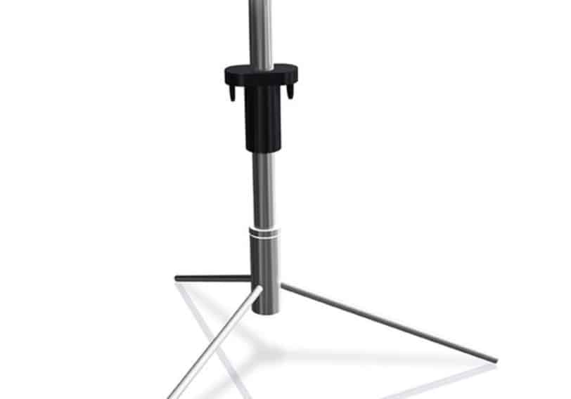 Interior chrome flag base